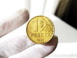Moneda 1 Peseta 1937 República española