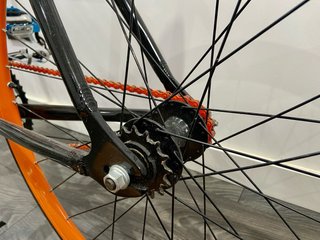 Bicicleta Fixie/Single Speed Negra Naranja