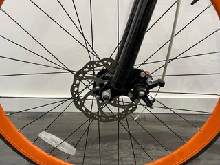 Bicicleta Fixie/Single Speed Negra Naranja
