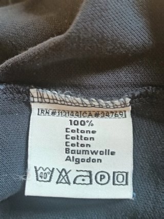 Polo Kappa uomo manica corta vintage nero