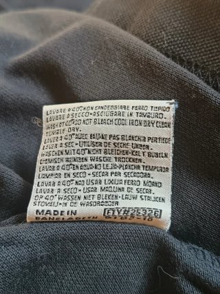 Polo Kappa uomo manica corta vintage nero