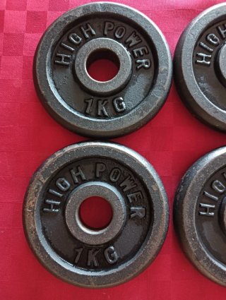 Set 4 Dischi Ghisa 1 KG (Totale 4 KG)