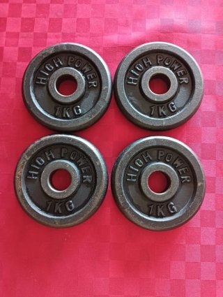 Set 4 Dischi Ghisa 1 KG (Totale 4 KG)