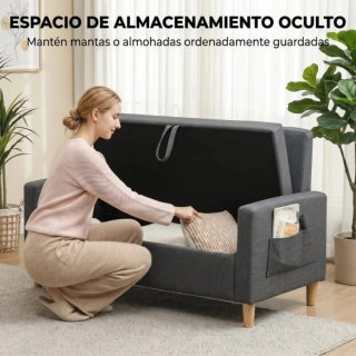 Sofá Gris Tela