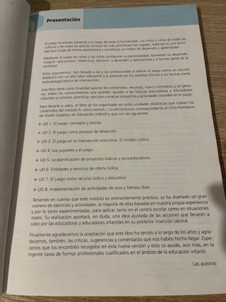 Libro de Juego infantil y su metodología