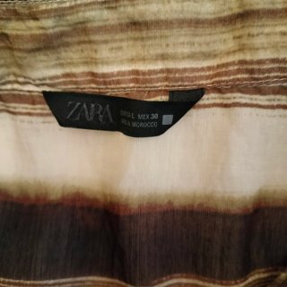 Camisa Zara Rayas Talla L