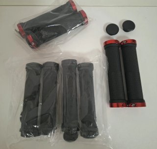 Puños Bicicleta Negro/Rojo