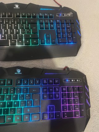 2 Teclados Gaming con Luces LED RGB