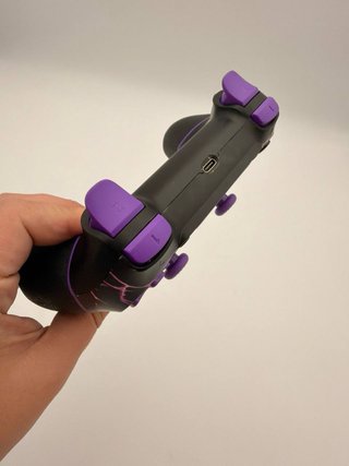 Controller PS4 Compatibile Design Fulmine Viola Nuovo