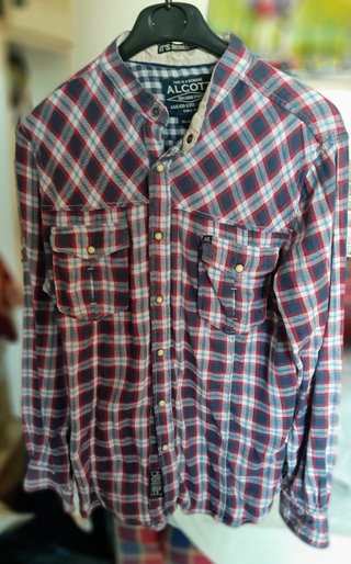Camicia Alcott Overshirt Uomo XL Cotone Spesso