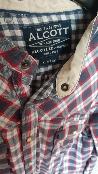 Camicia Alcott Overshirt Uomo XL Cotone Spesso