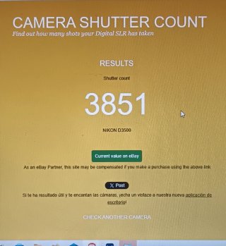 Cámara Nikon D3500 impecable! Pocos disparos