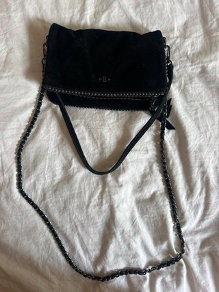 Bolso negro Brownie con tachuelas