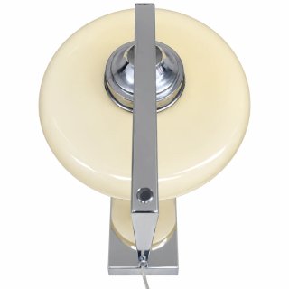 Candeeiro de mesa moderno metal e vidro
