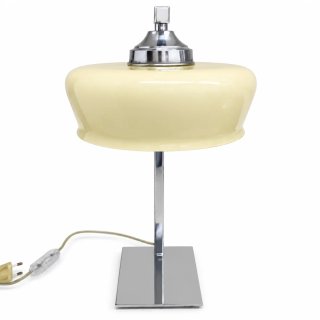 Candeeiro de mesa moderno metal e vidro