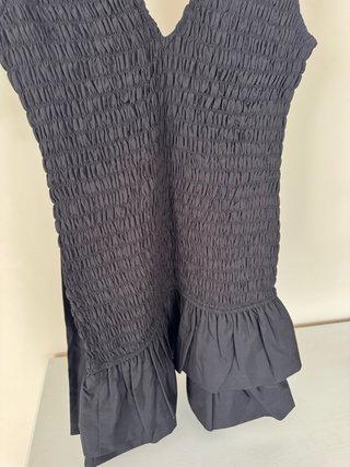 Vestido Zara nido de abeja negro