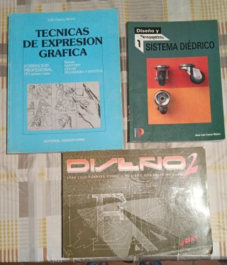 Pack de 3 libros de dibujo técnico