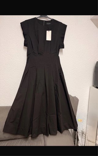 Vestido largo negro de zara