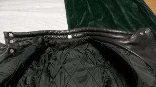 Chaqueta Motera Cuero Negra Talla L
