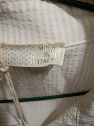 Vestido camisero blanco talla única