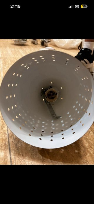 Lámparas de techo metálicas plateadas