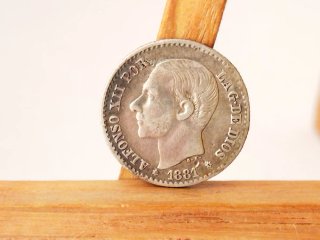 Moneda Plata 50 céntimos 1881 *8*1 Alfonso XII