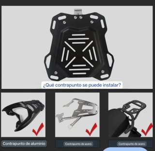 Baúl Cofre Moto Universal Negro