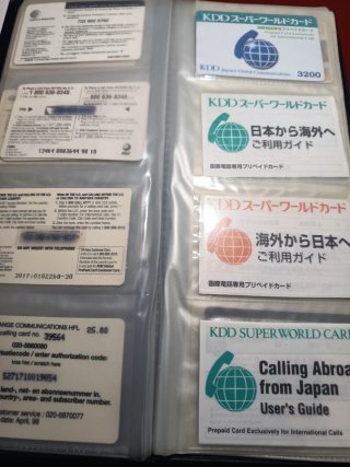 Tarjetas de teléfono antiguas