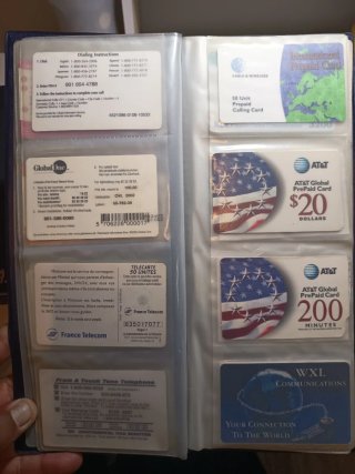 Tarjetas de teléfono antiguas