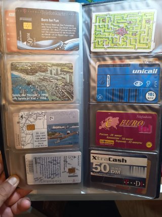 Tarjetas de teléfono antiguas