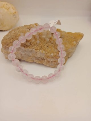 Pulsera Cuarzo Rosa Natural
