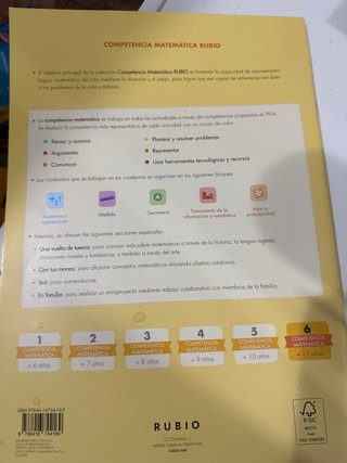 Competencia matemática RUBIO 6