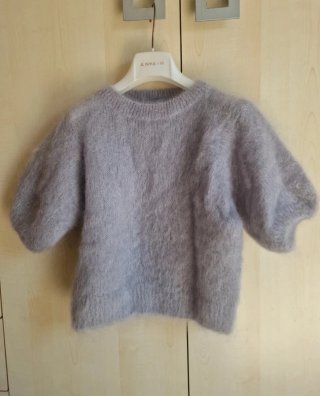 Maglione manica 3/4 grigio