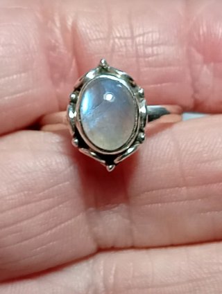 Anillo Plata Ley Piedra Luna