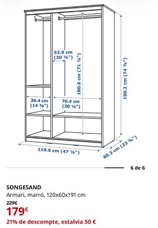 Armario SONGESAND Blanco IKEA