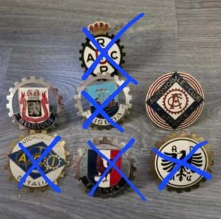 Chapas Insignias Coche Clásico Esmaltadas