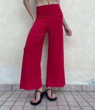 Pantaloni palazzo rossi leggeri