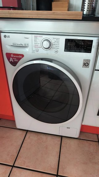 Lavadora LG 8kg Direct Drive Steam A+++