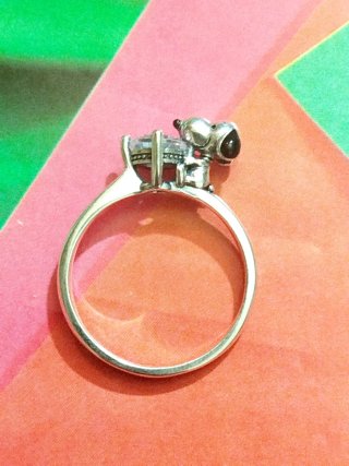 Anillo Plata Snoopy con Circonita