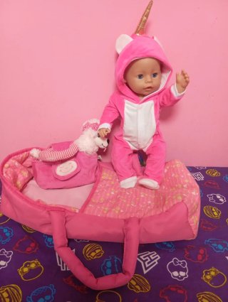Muñeca Baby Born con Pijama Unicornio y Perrito