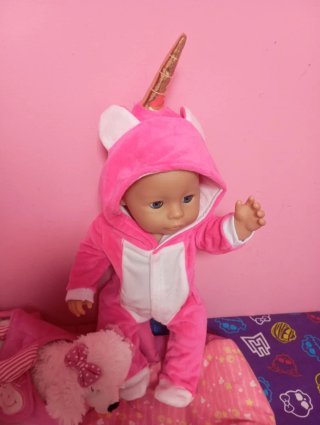 Muñeca Baby Born con Pijama Unicornio y Perrito