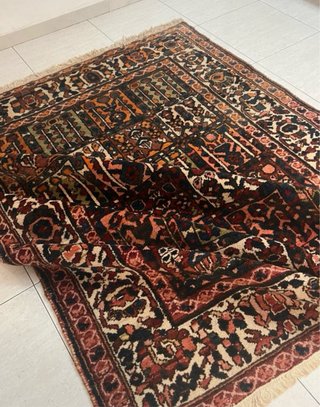 Alfombra persa Bakhtiari auténtica - Lana artesana