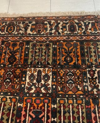 Alfombra persa Bakhtiari auténtica - Lana artesana