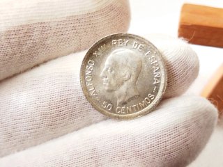 Moneda Plata 50 Céntimos 1926 Alfonso XIII