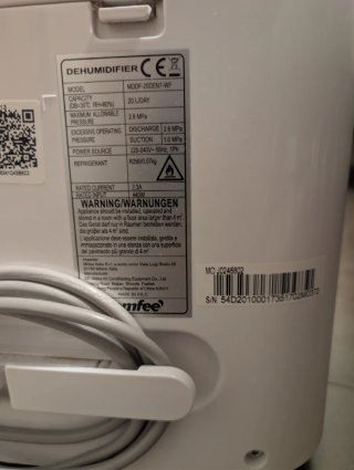 Comfee MDDF-20DEN7-WF Deshumidificador