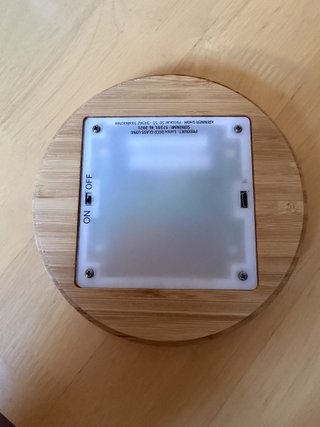 Farol Solar Bambú y Vidrio
