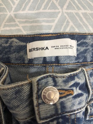 Falda cargo Bershka denim