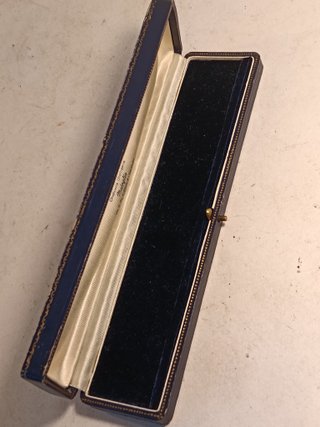 Scatola Vintage per Gioielli/Orologi Blu