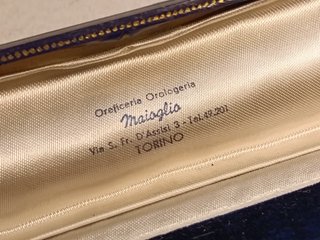 Scatola Vintage per Gioielli/Orologi Blu