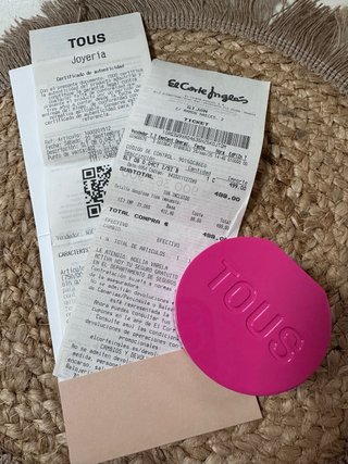 Anillo Tous plata con certificado de autenticidad